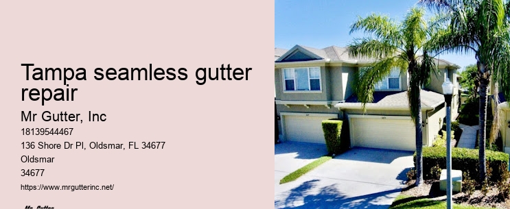 Tampa seamless gutter repair gutter and roofing services
