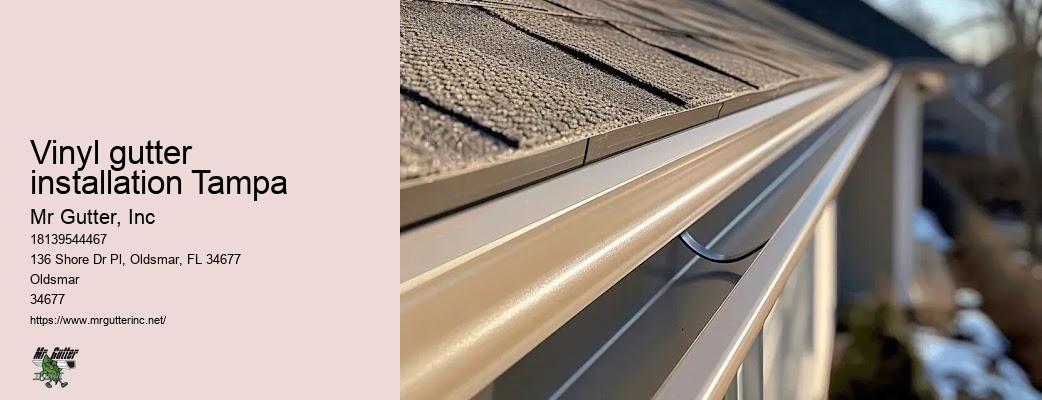 Vinyl gutter installation Tampa gutter installation specialists