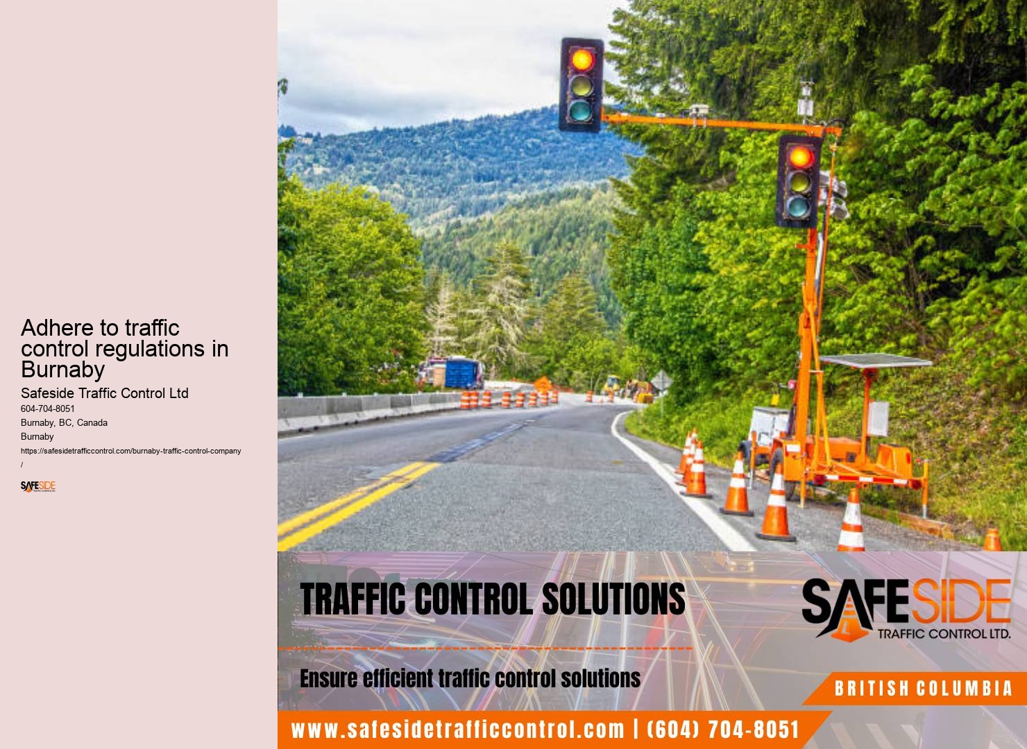 Expertly trained traffic control personnel Burnaby