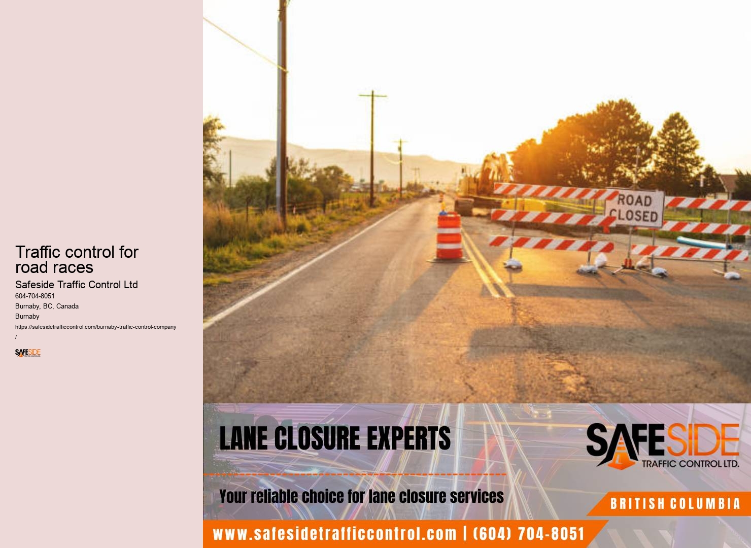 Pavement marking services Burnaby