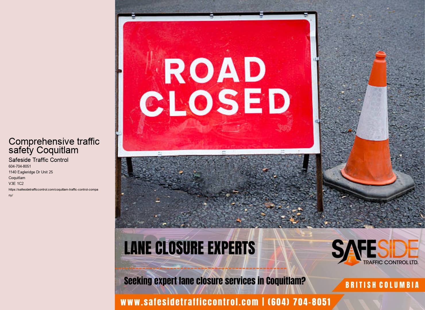 Traffic control equipment leasing Coquitlam