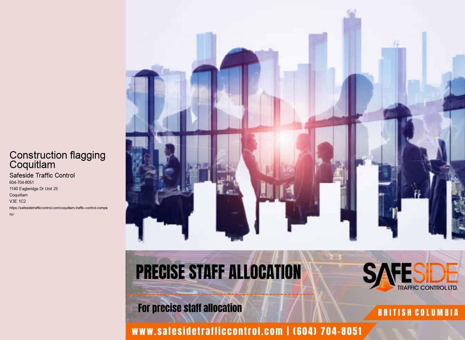 Eye-catching traffic signage design and installation services in Coquitlam