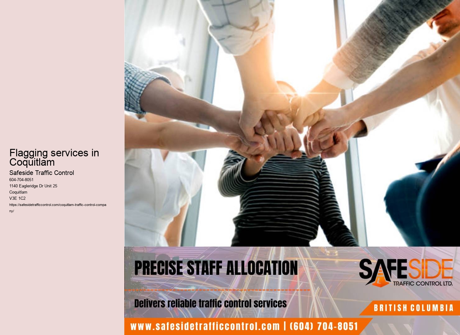 Compliance with traffic control regulations Coquitlam