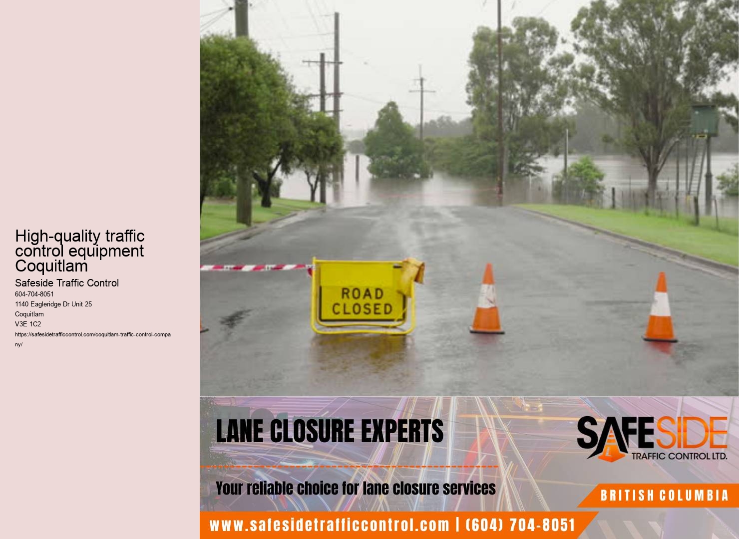 Traffic direction Coquitlam