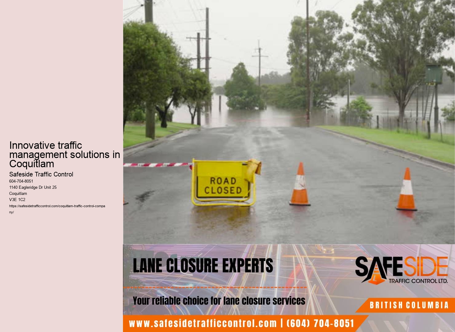 Compliance with traffic control regulations in Coquitlam