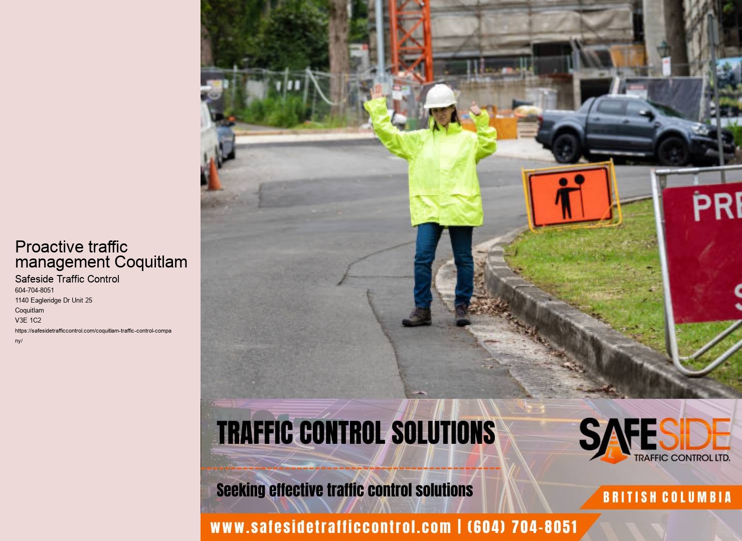 Traffic control equipment maintenance Coquitlam
