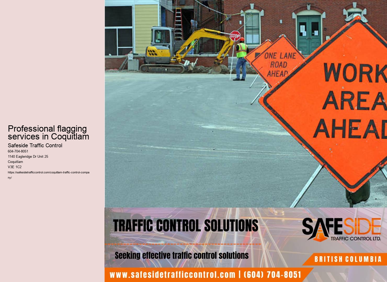 Certified traffic control supervisor Coquitlam