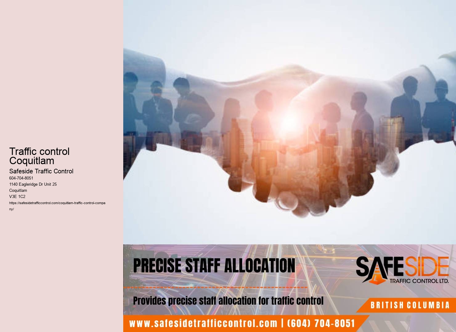 Reliable and responsive traffic control services available in Coquitlam