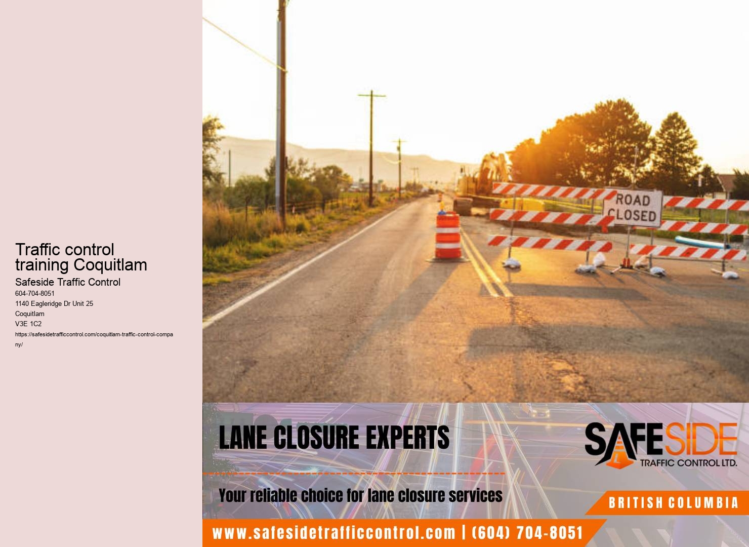 Coquitlam traffic management training