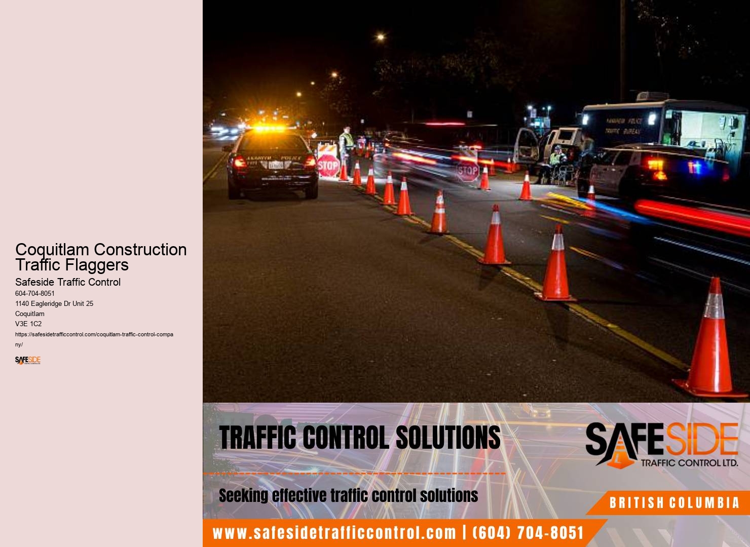 Road Traffic Management Services Coquitlam Construction Traffic Flaggers