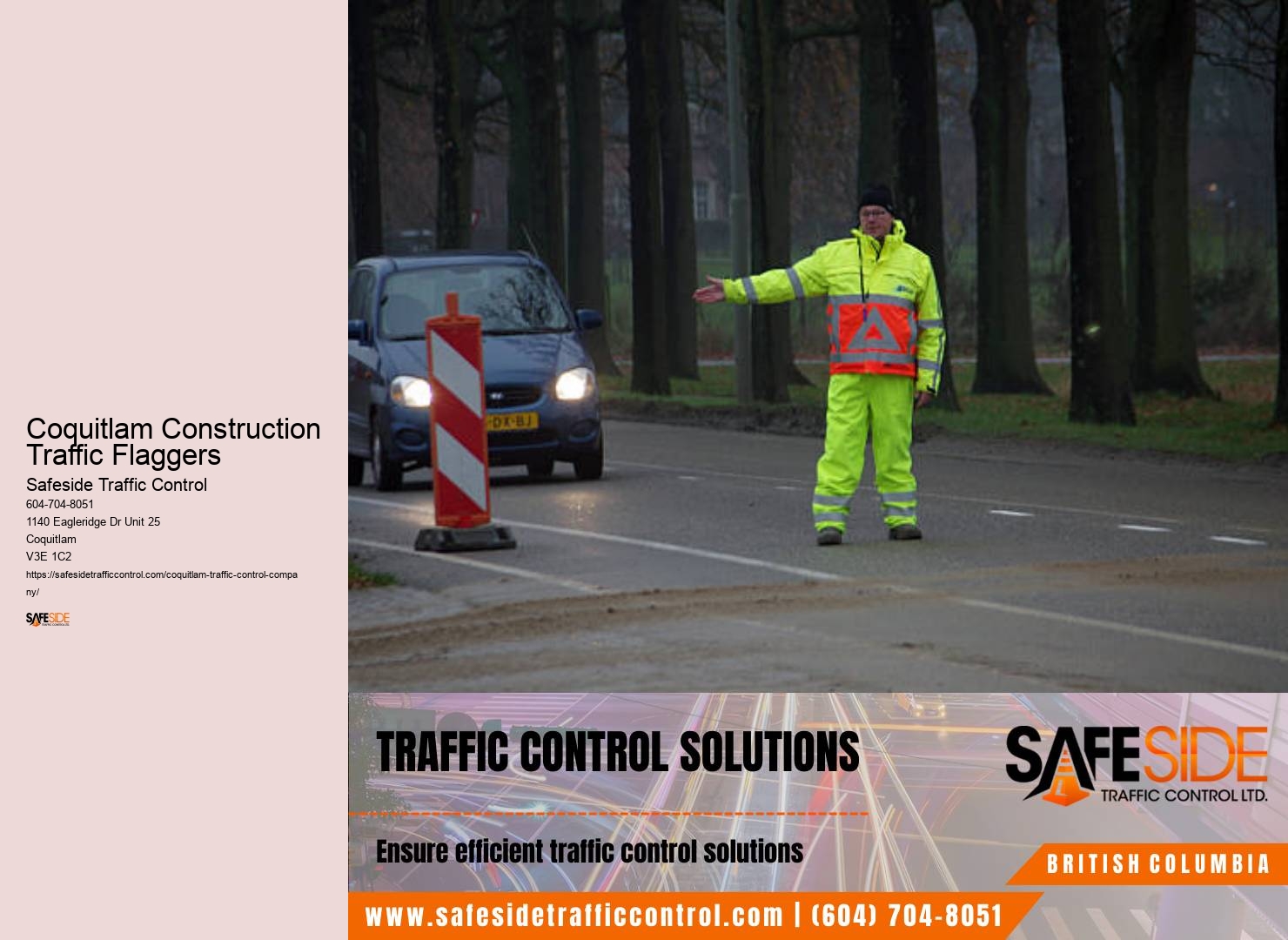 Certified Traffic Control Services Coquitlam Construction Traffic Flaggers