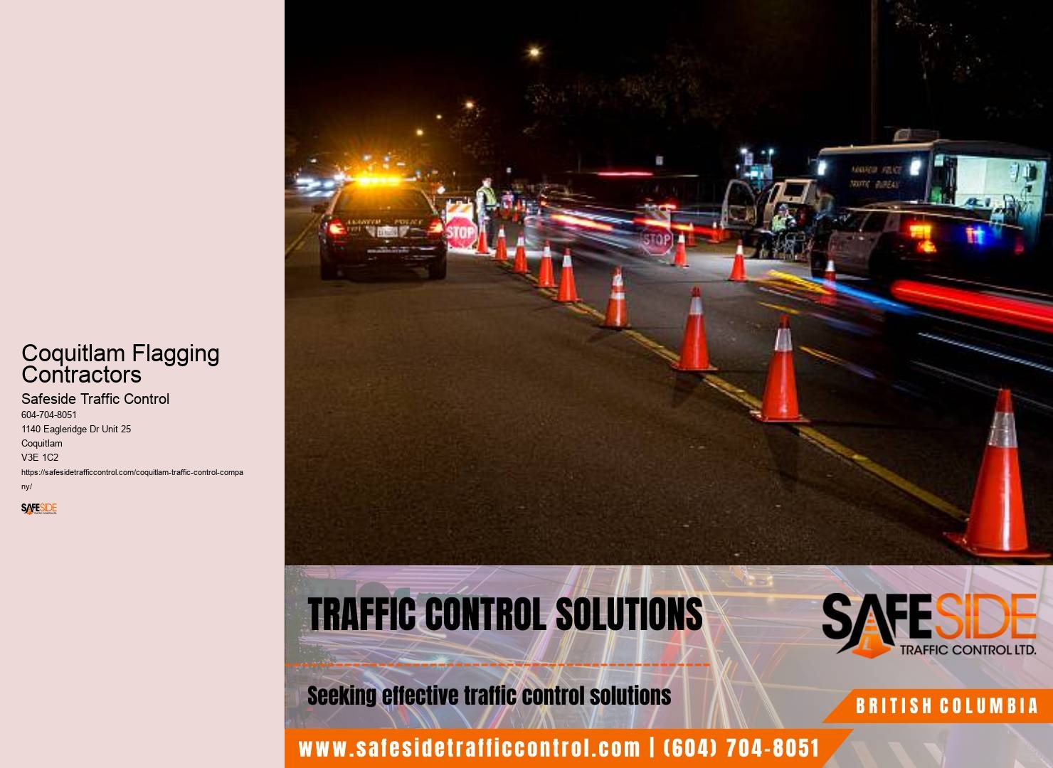Coquitlam Flagging Contractors Road Traffic Control Experts