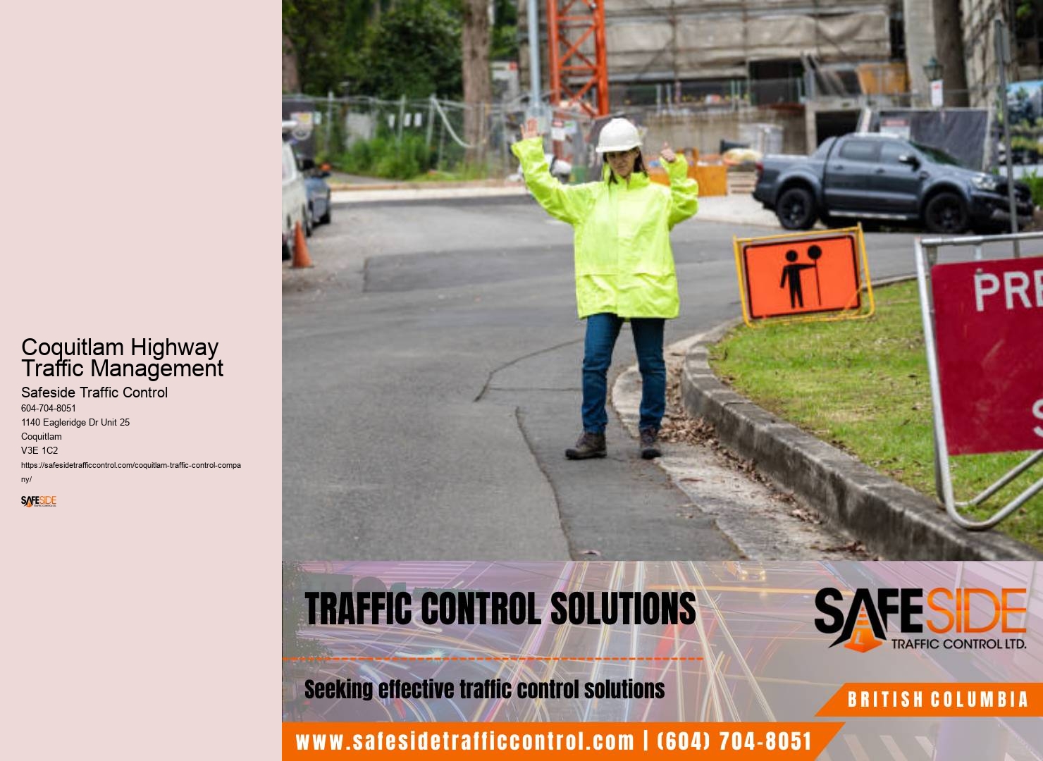Coquitlam Highway Traffic Management Flagging and Traffic Management Teams