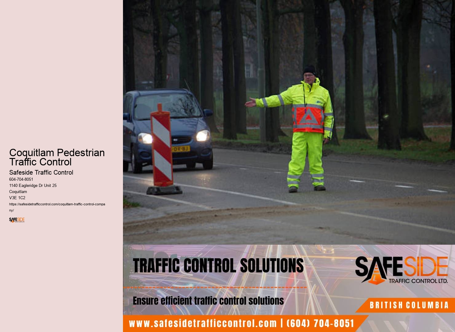 Coquitlam Pedestrian Traffic Control Roadway Safety Management