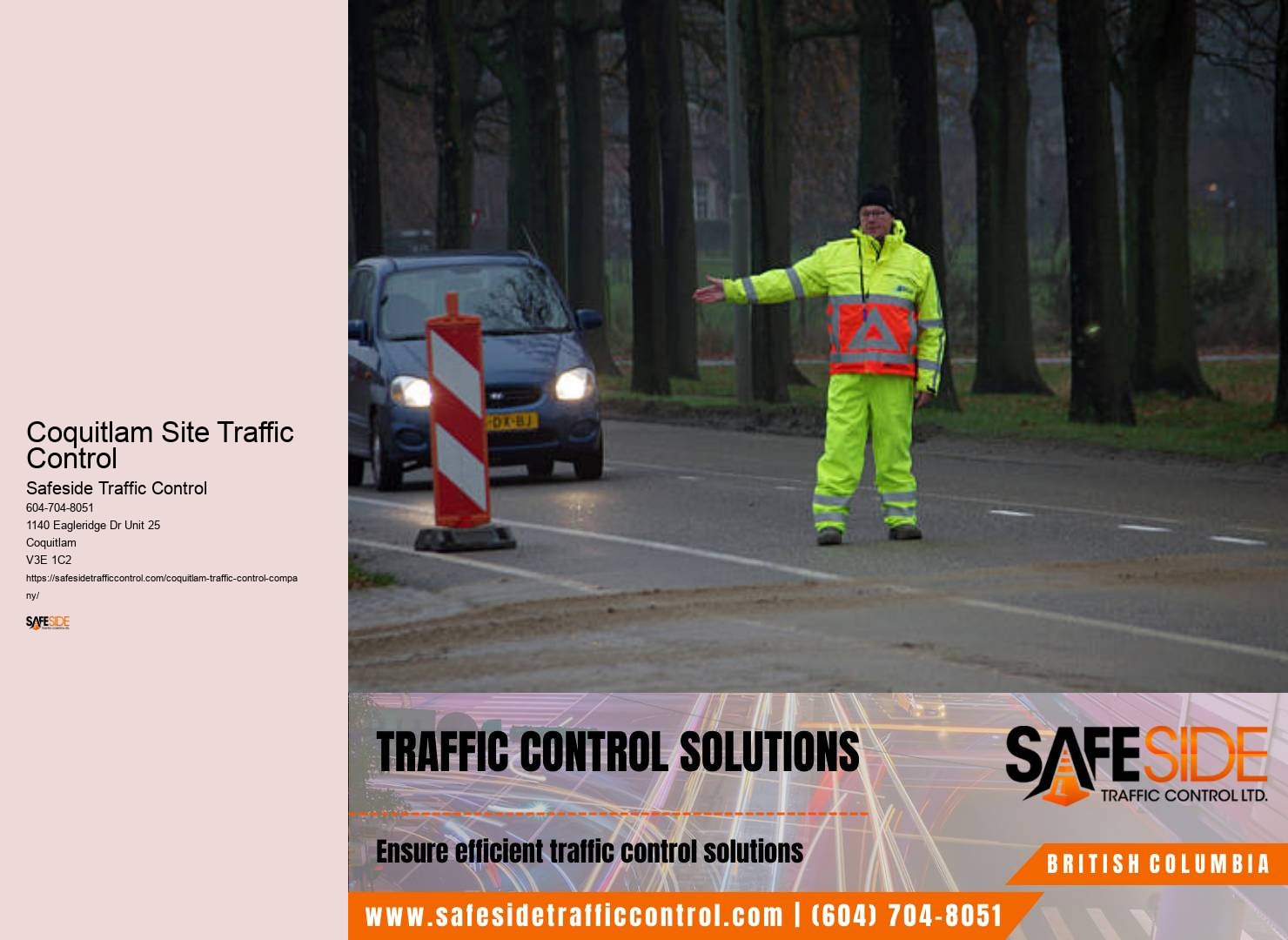 Traffic Control Consulting Company Coquitlam Site Traffic Control
