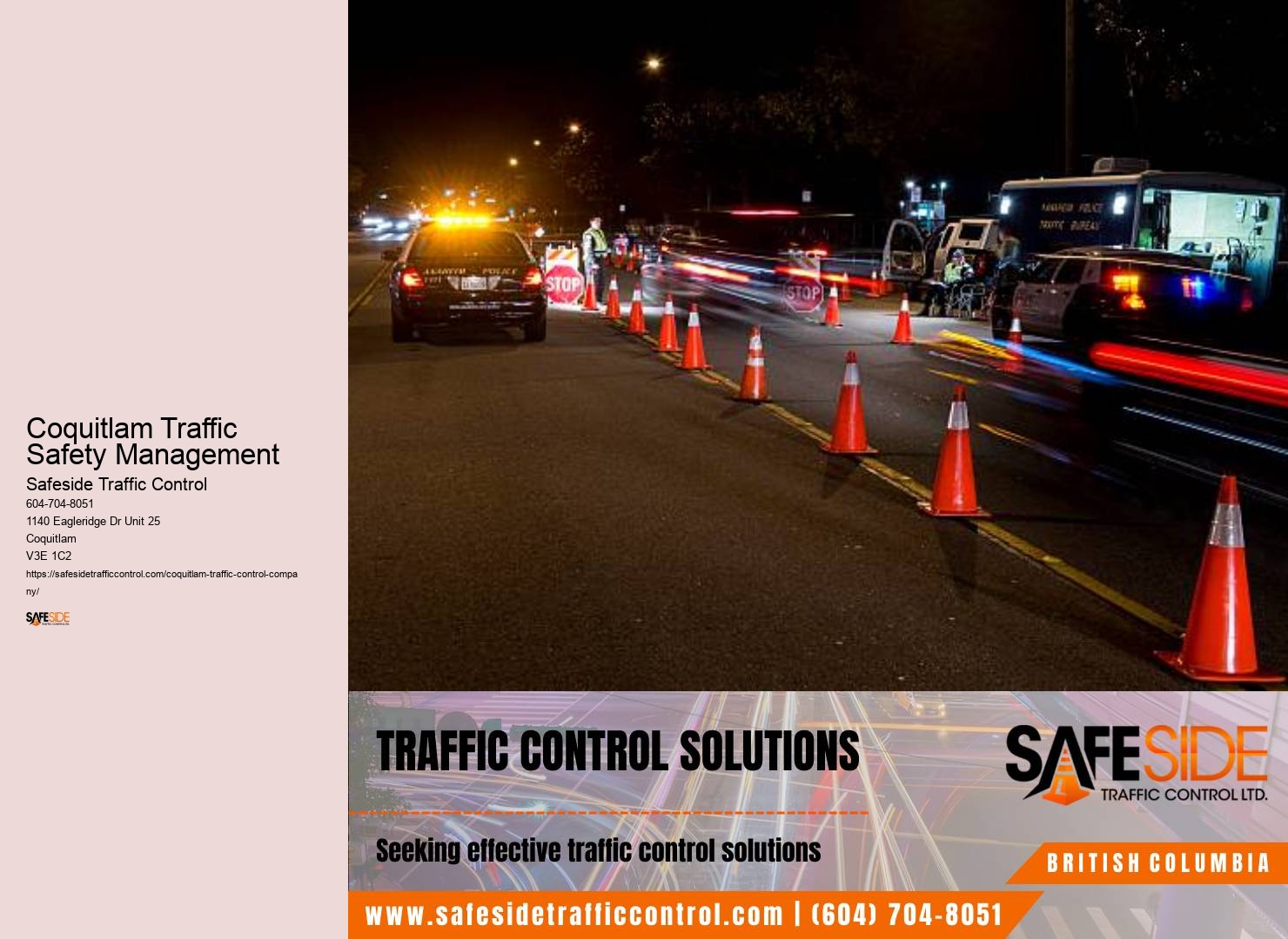 Coquitlam Traffic Safety Management Safe Traffic Control for Worksites