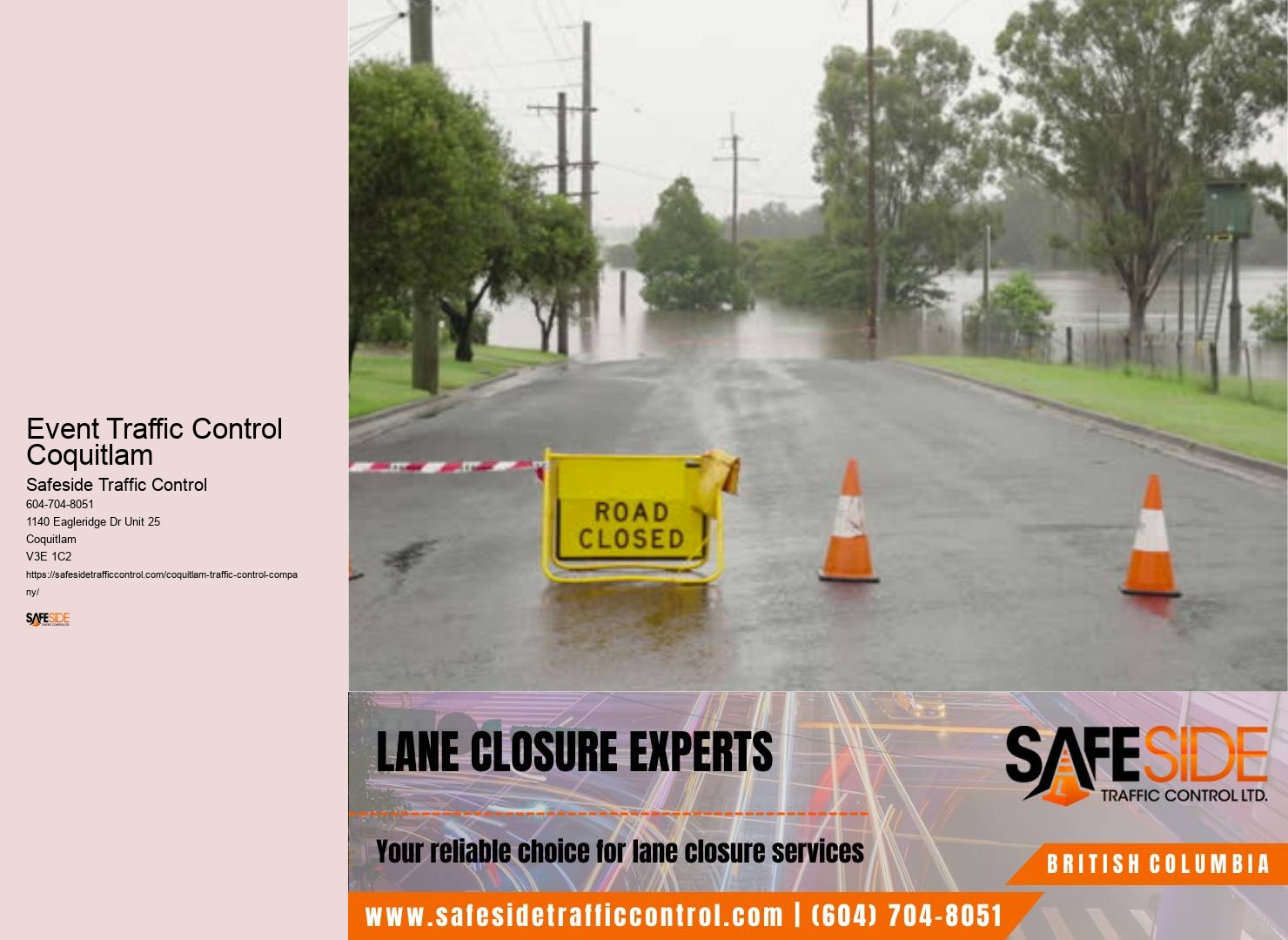 Event Traffic Control Coquitlam Traffic Control Worksite Planners
