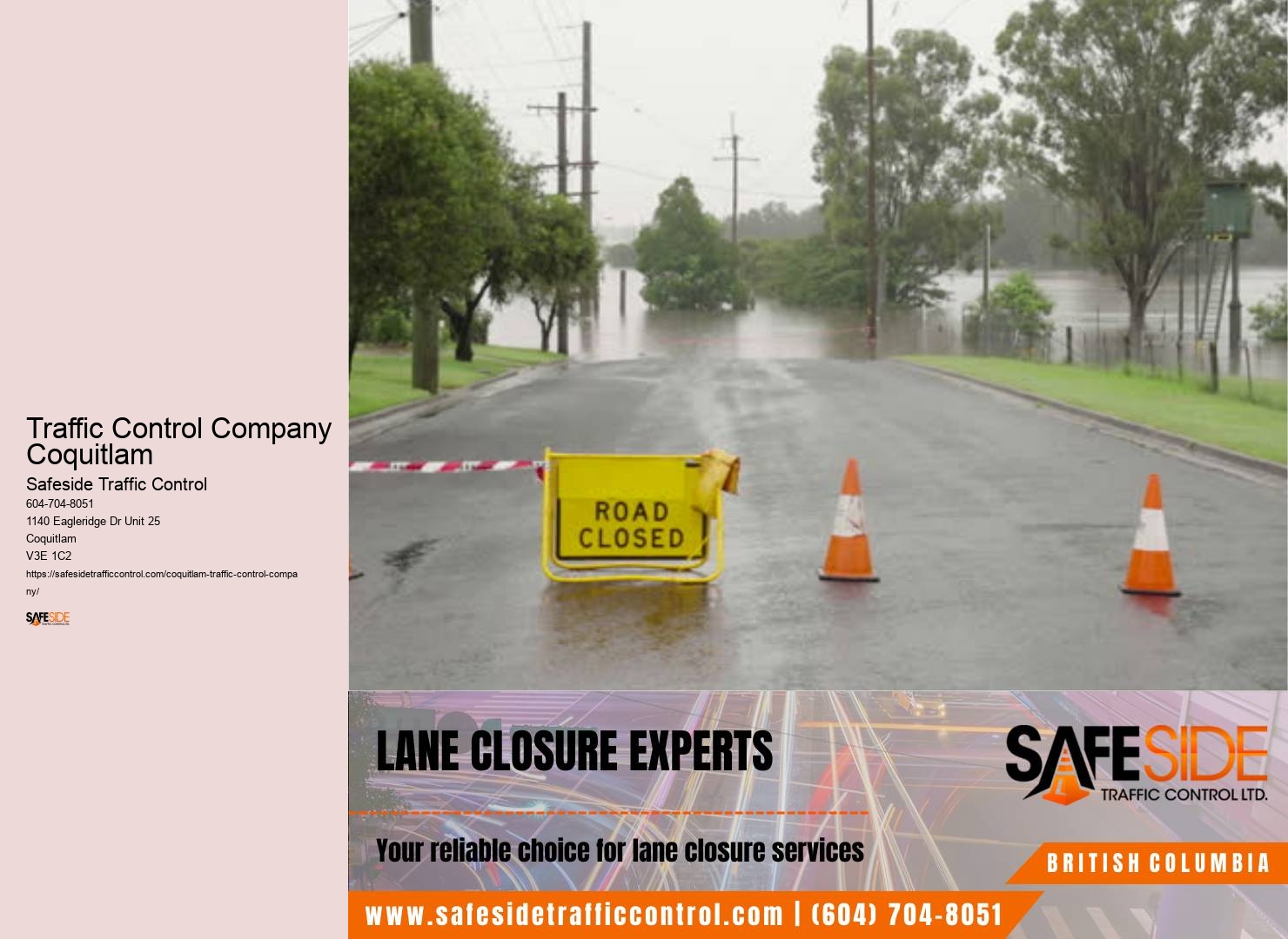 Traffic Control Company Coquitlam Certified Traffic Control Services