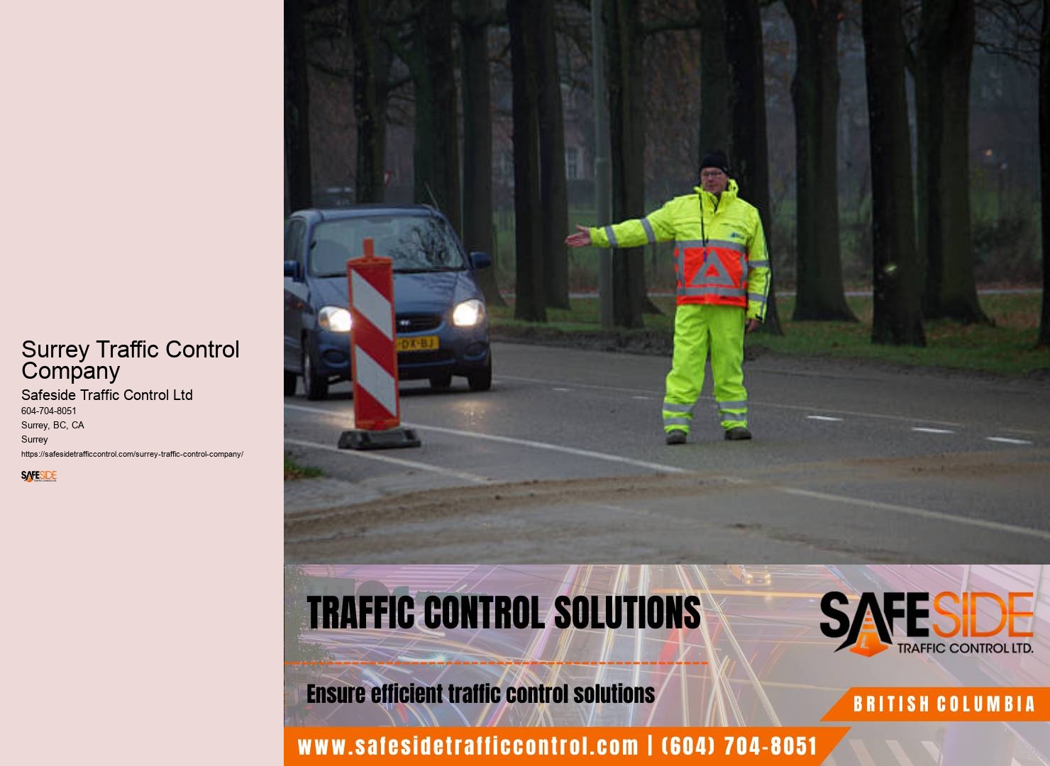 Surrey traffic control company website