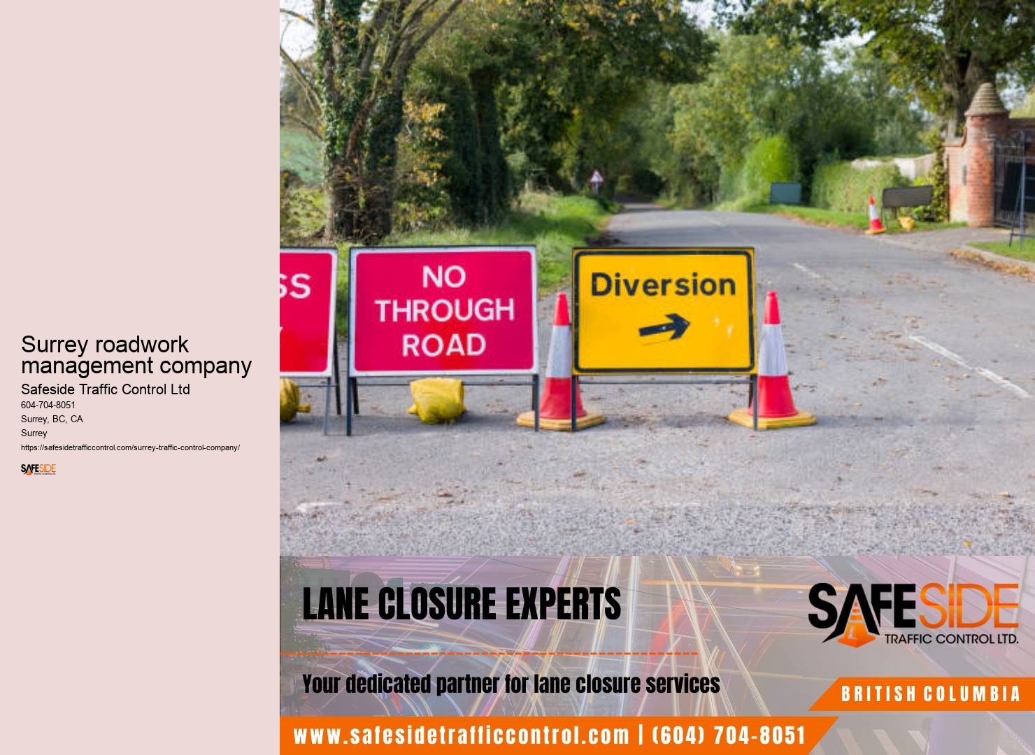 Surrey traffic control implementation services