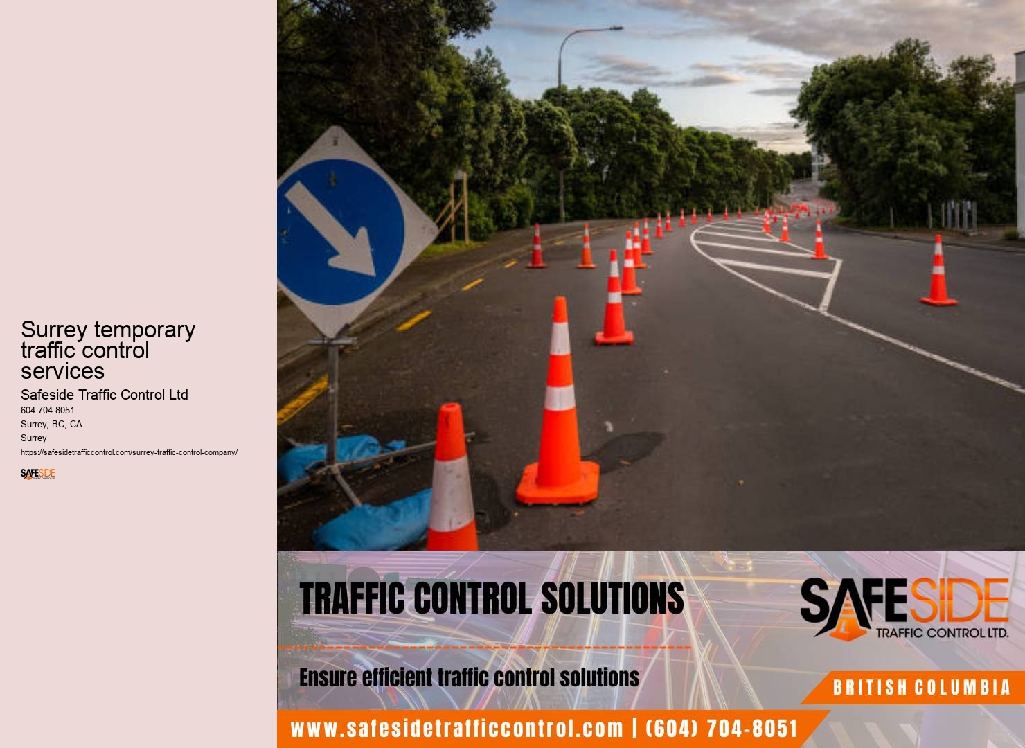 Temporary traffic control Surrey
