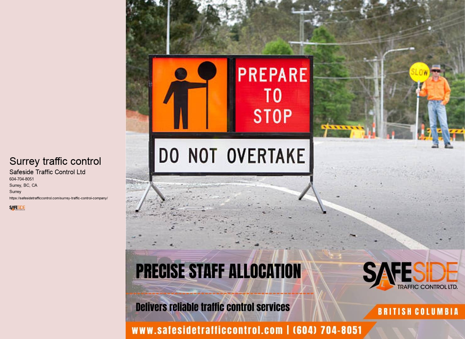 Surrey traffic control for pedestrian safety