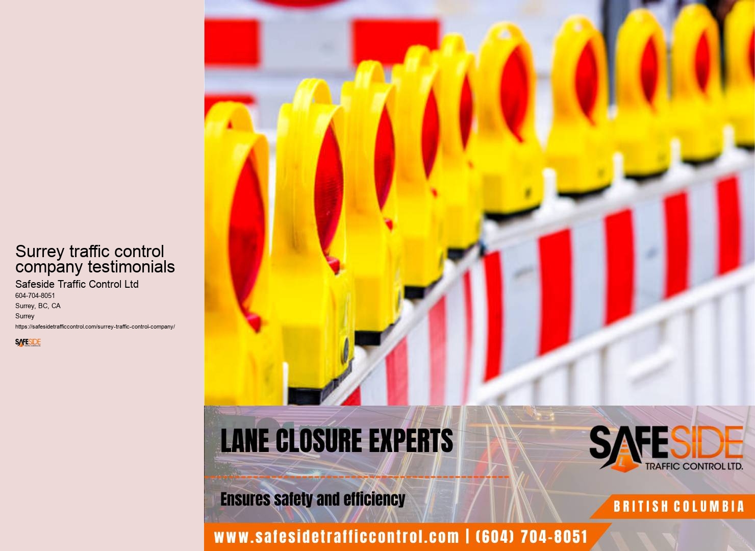 Surrey traffic control for accidents