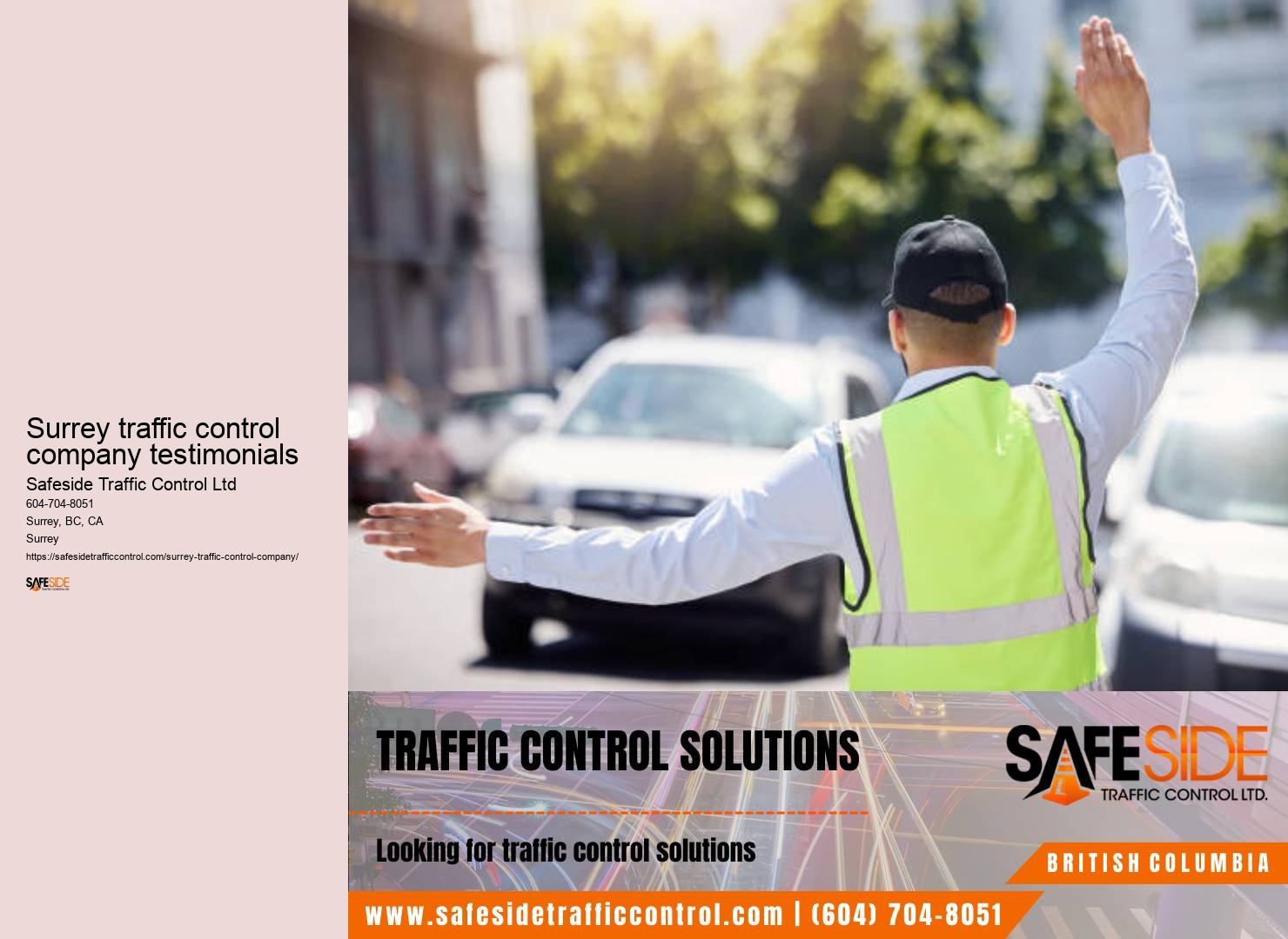 Traffic control system support services Surrey