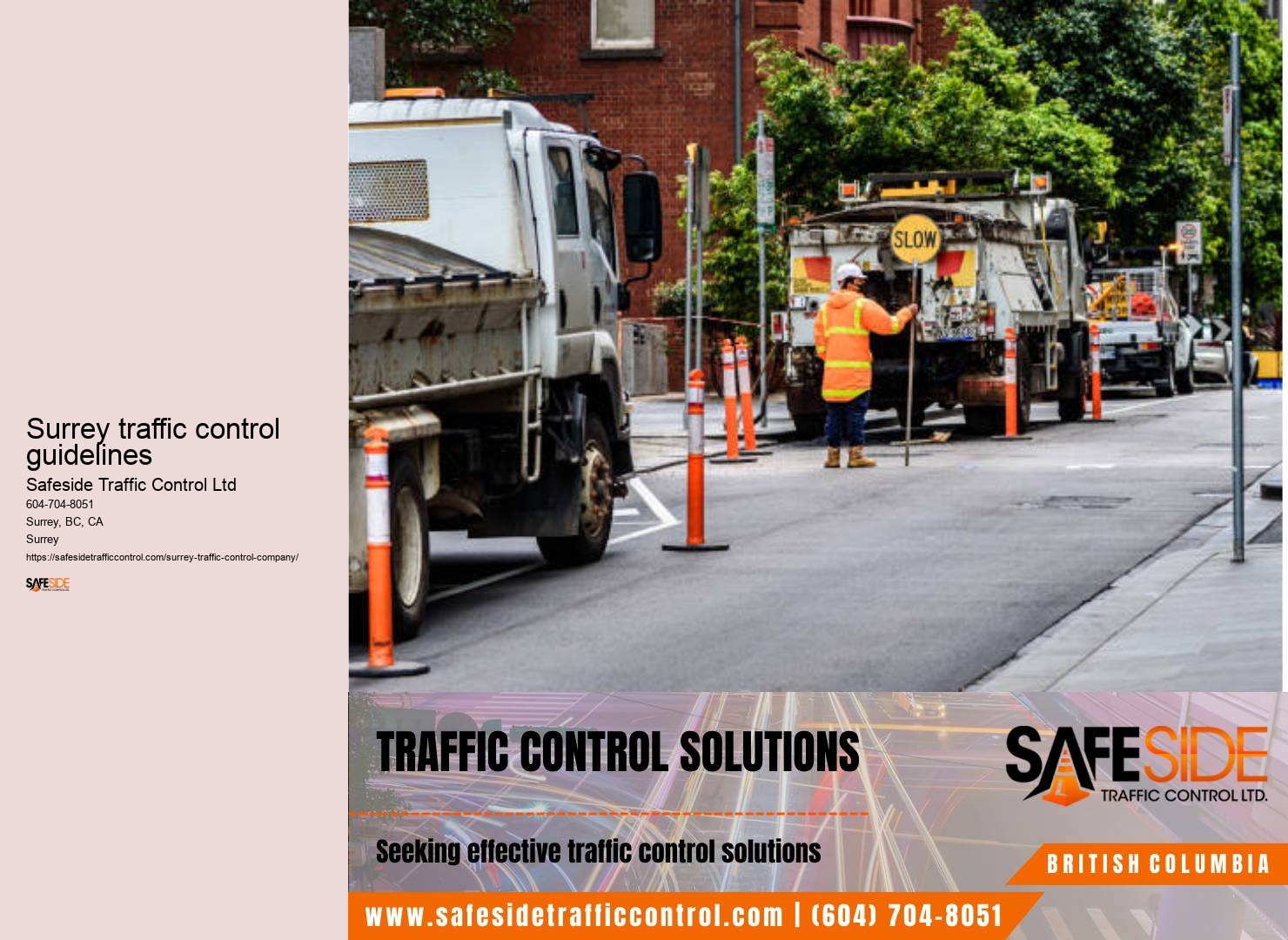 Surrey temporary traffic control company