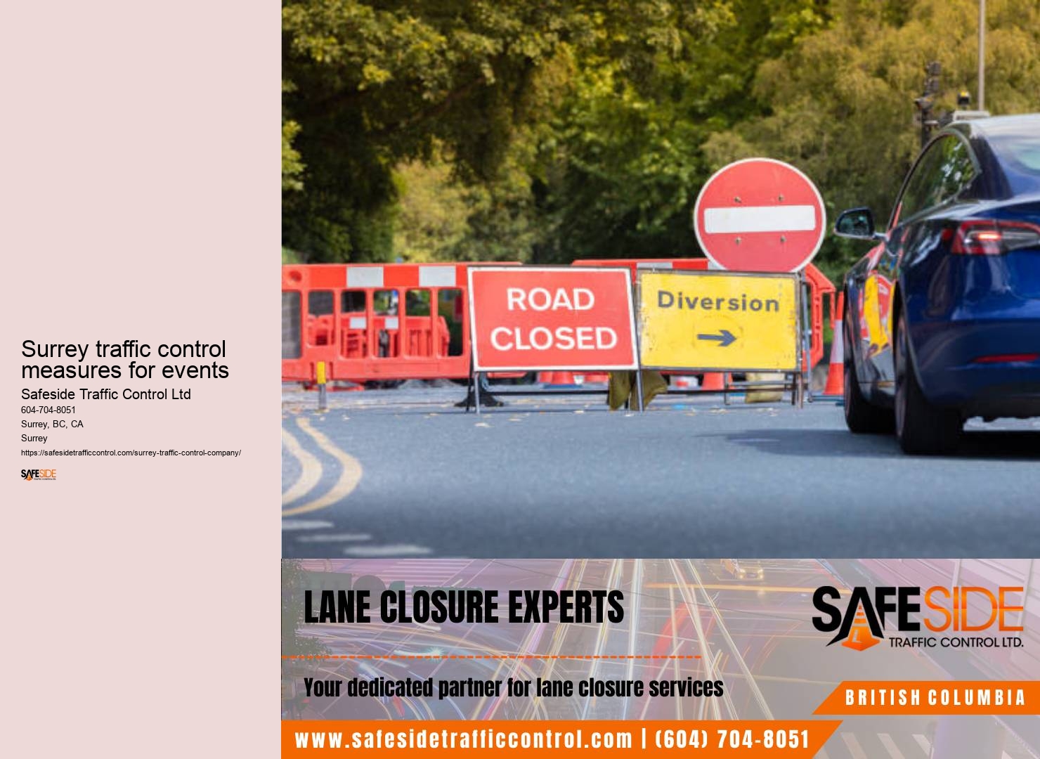 Surrey traffic control permit assistance