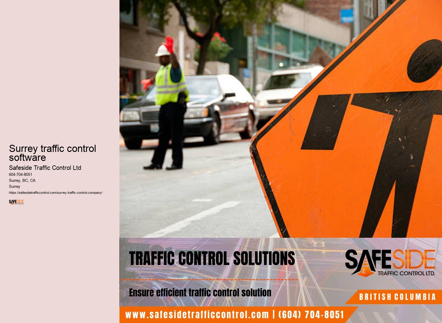 Surrey traffic control signage