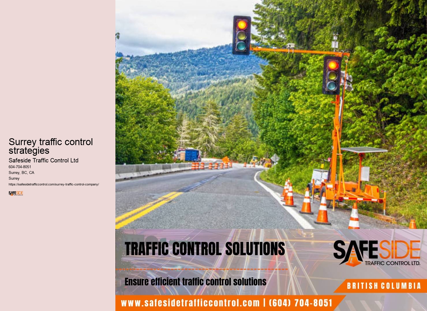 Traffic control permit requirements Surrey