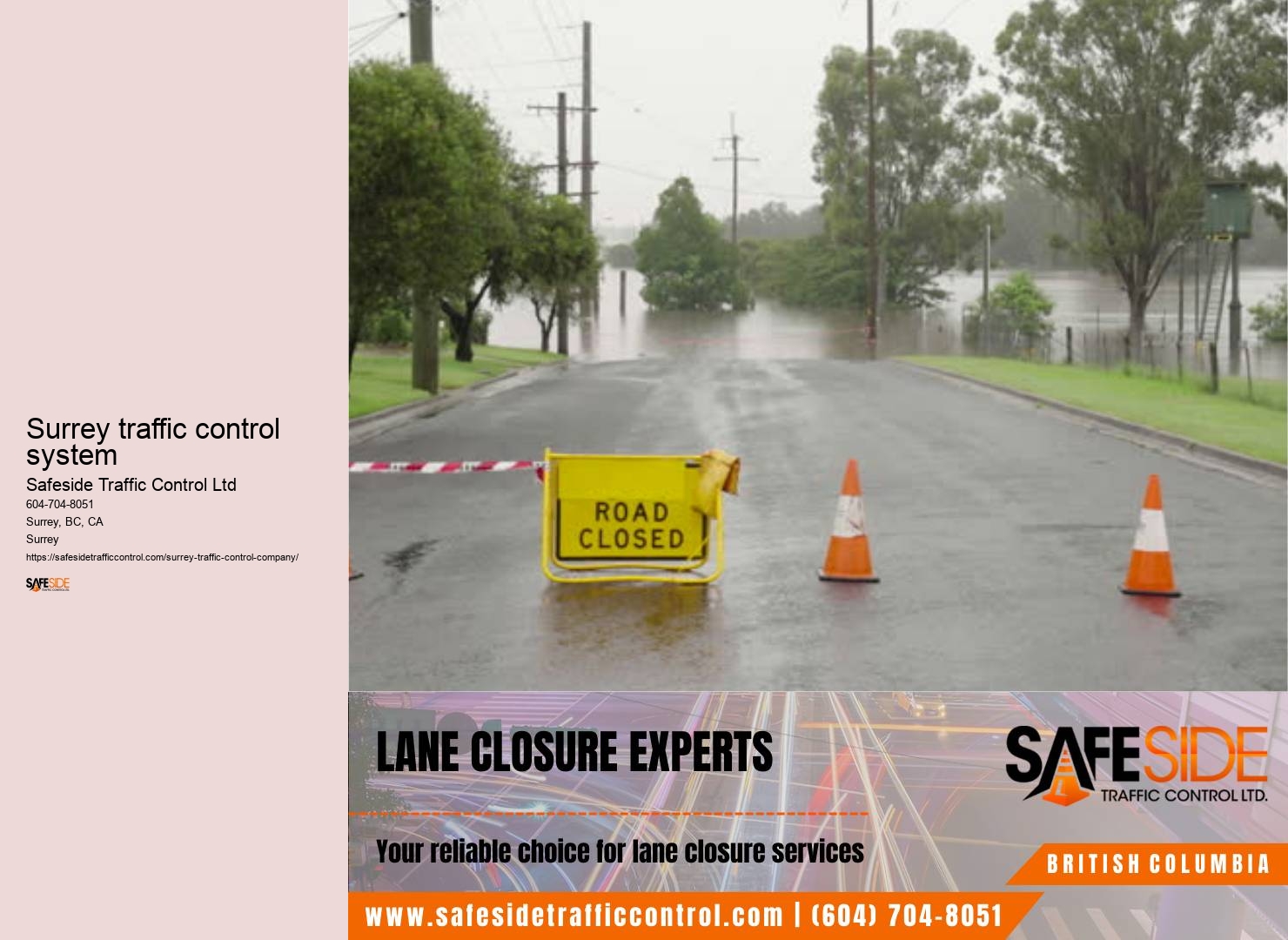 Traffic control data analysis Surrey