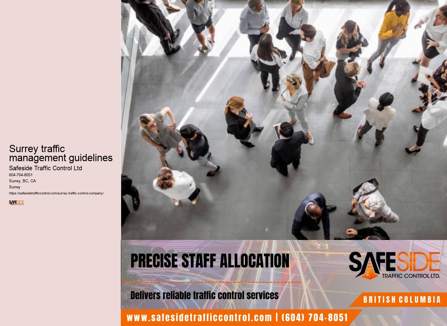 Surrey traffic control planning solutions