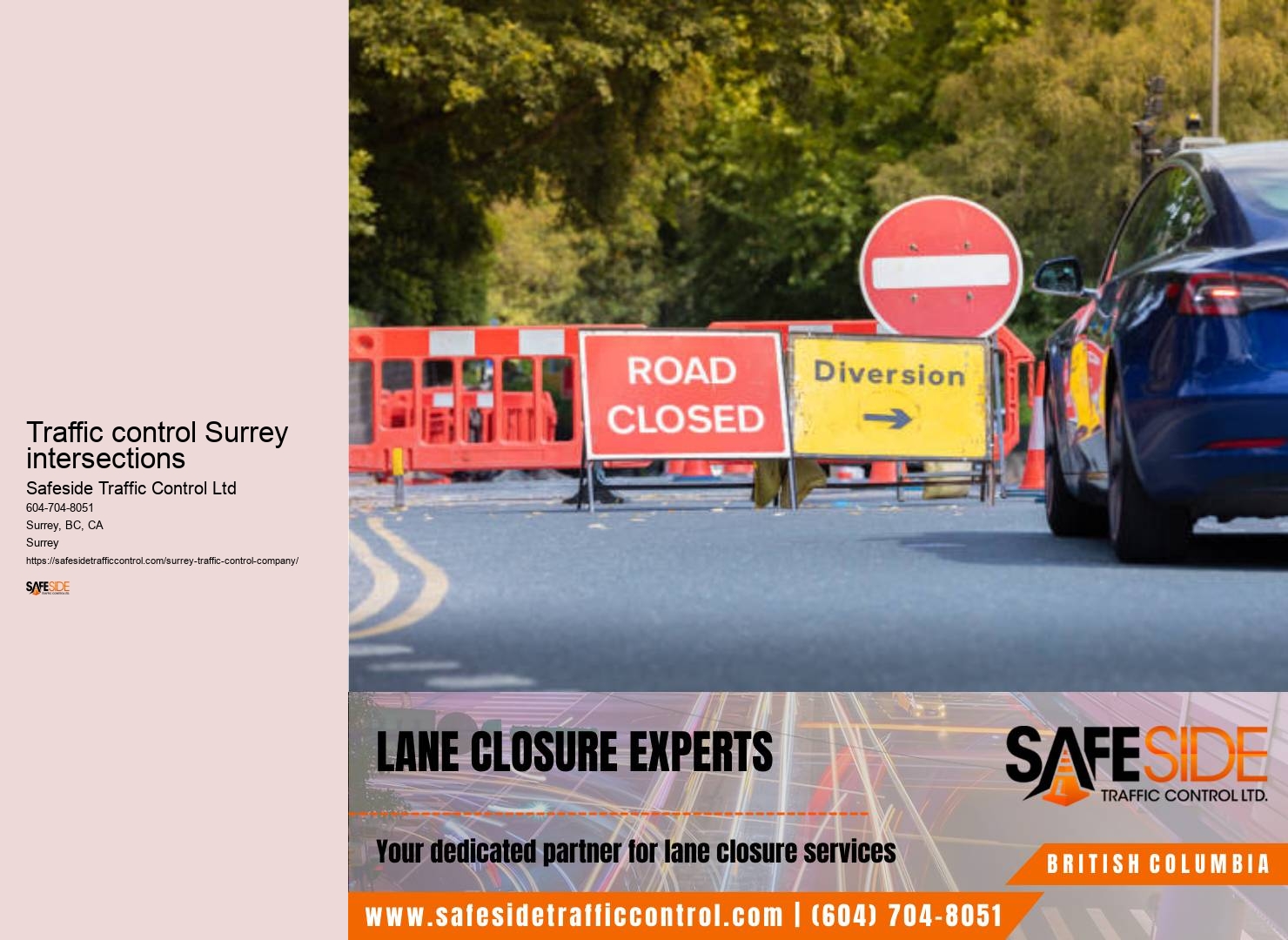 Surrey traffic control enforcement agencies