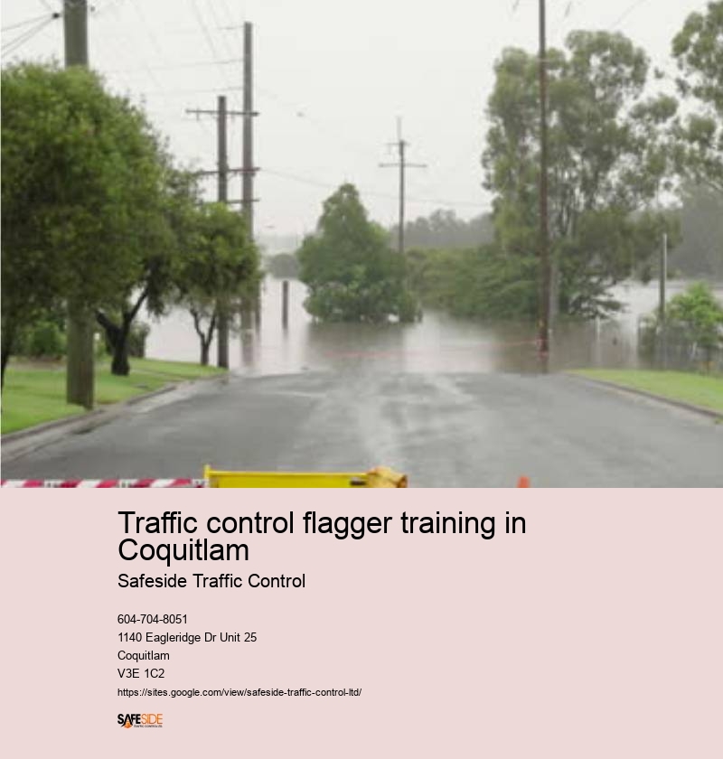 Professional road construction flagging Coquitlam