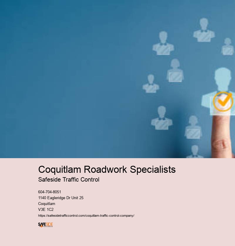 Coquitlam roadwork flagging