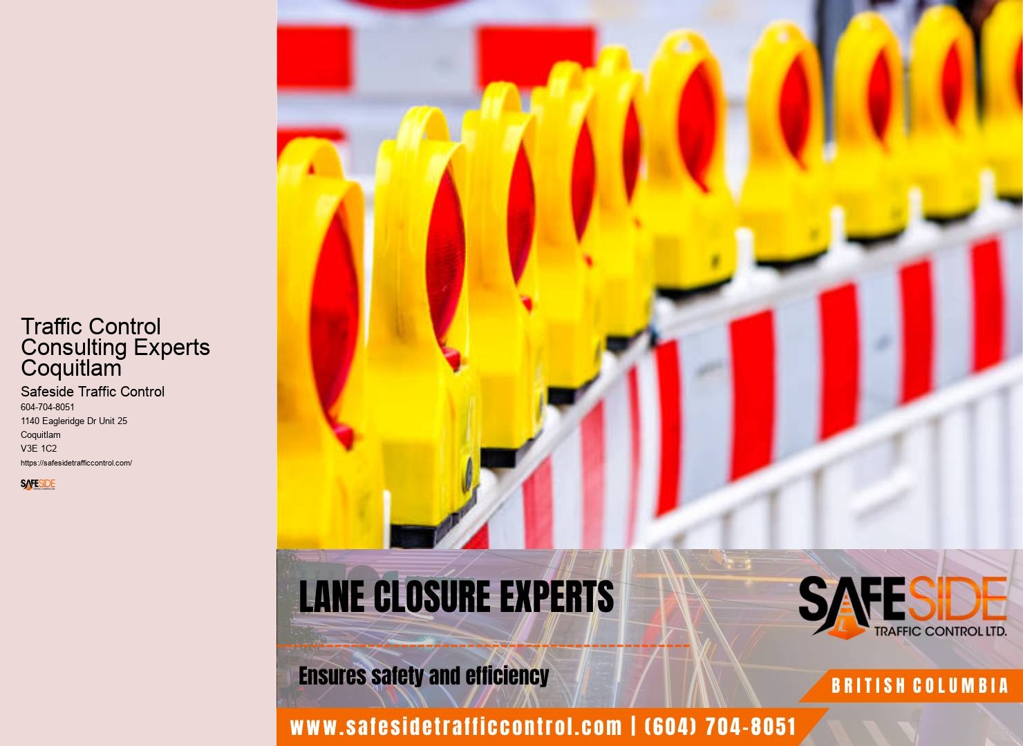 Traffic Control Consulting Experts Coquitlam Traffic Control Coordination