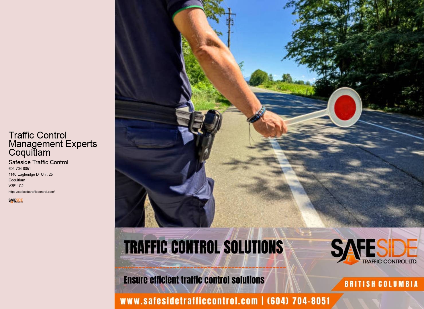 Traffic control strategies Traffic Control Management Experts Coquitlam