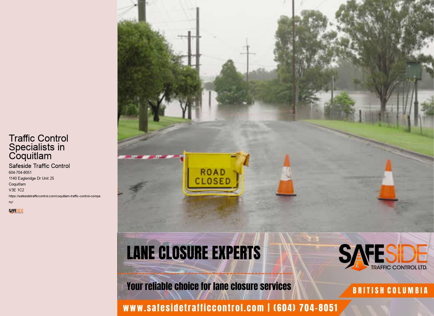 Traffic Control Specialists in Coquitlam Traffic Control Expertise