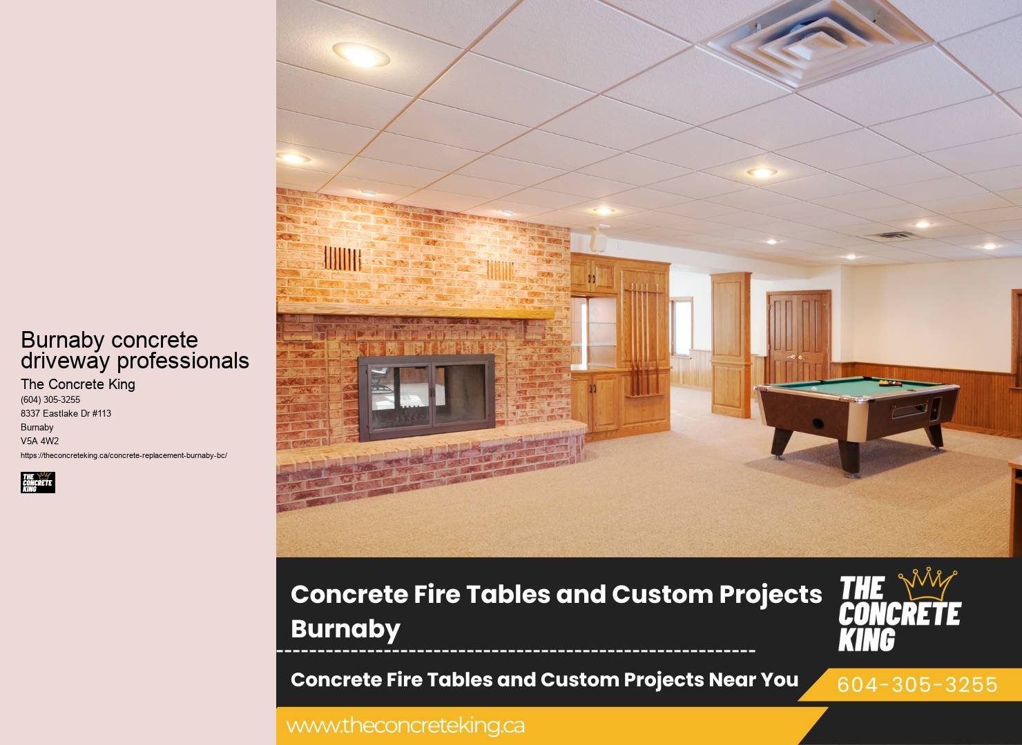 Driveway Concrete Repairs Burnaby concrete driveway professionals