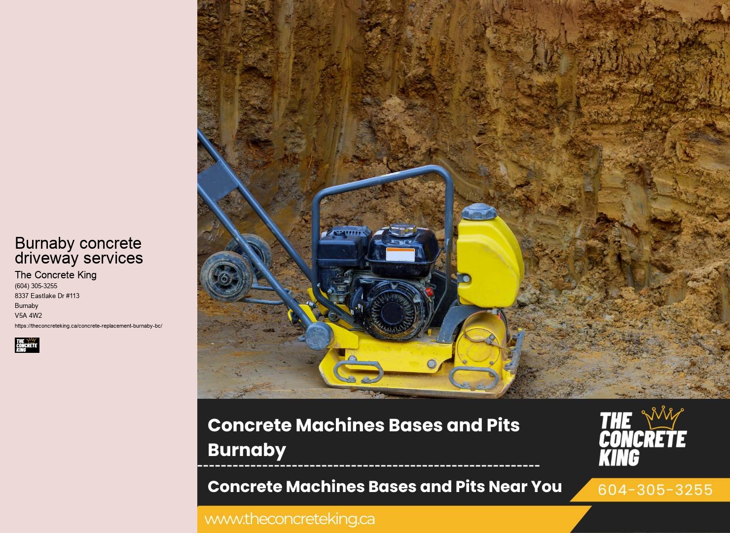 Concrete driveway upgrades Burnaby concrete driveway services