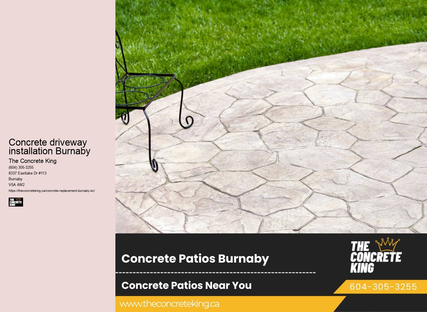 Driveway concrete solutions Concrete driveway installation Burnaby