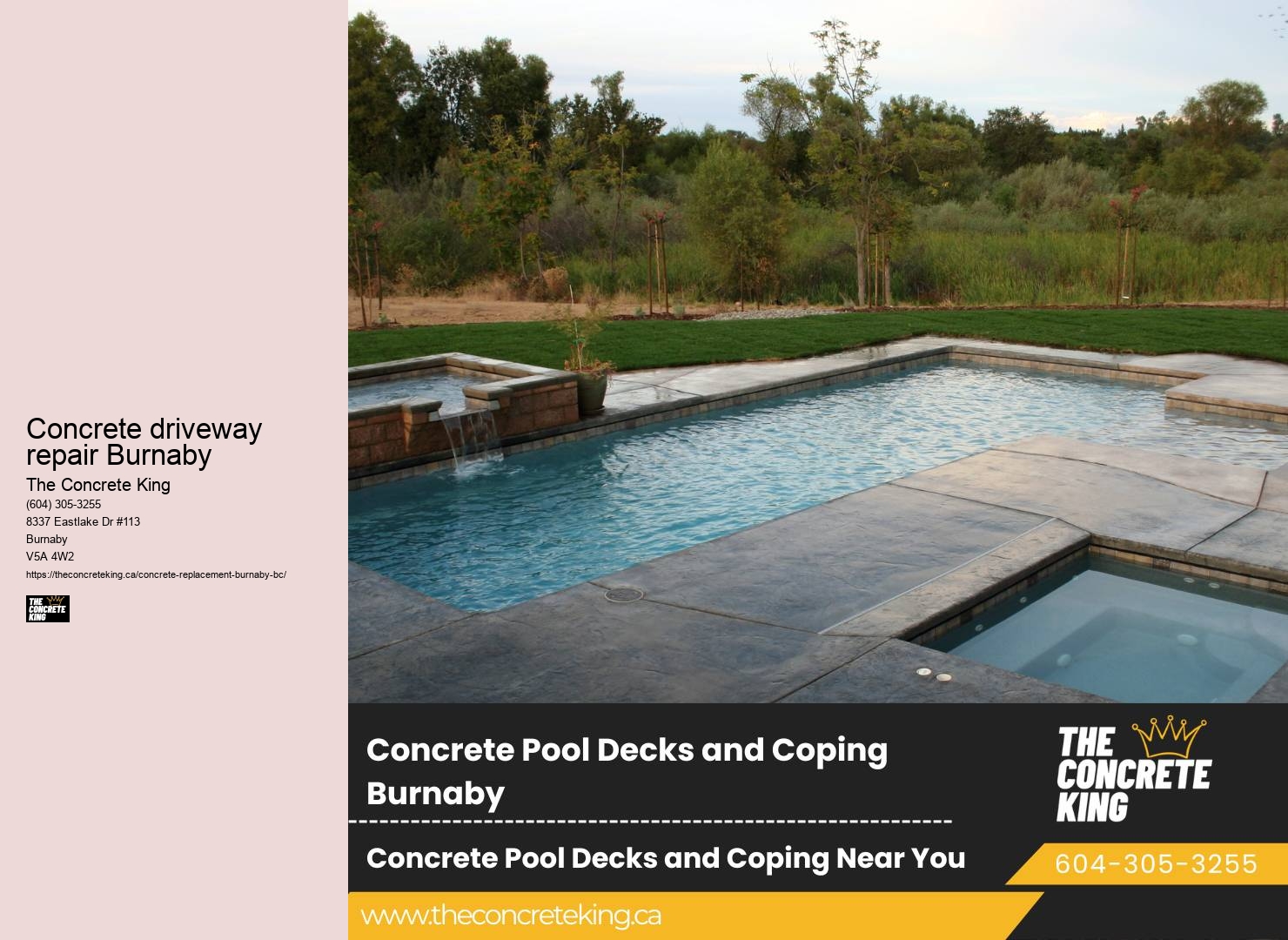 Custom driveway design Concrete driveway repair Burnaby