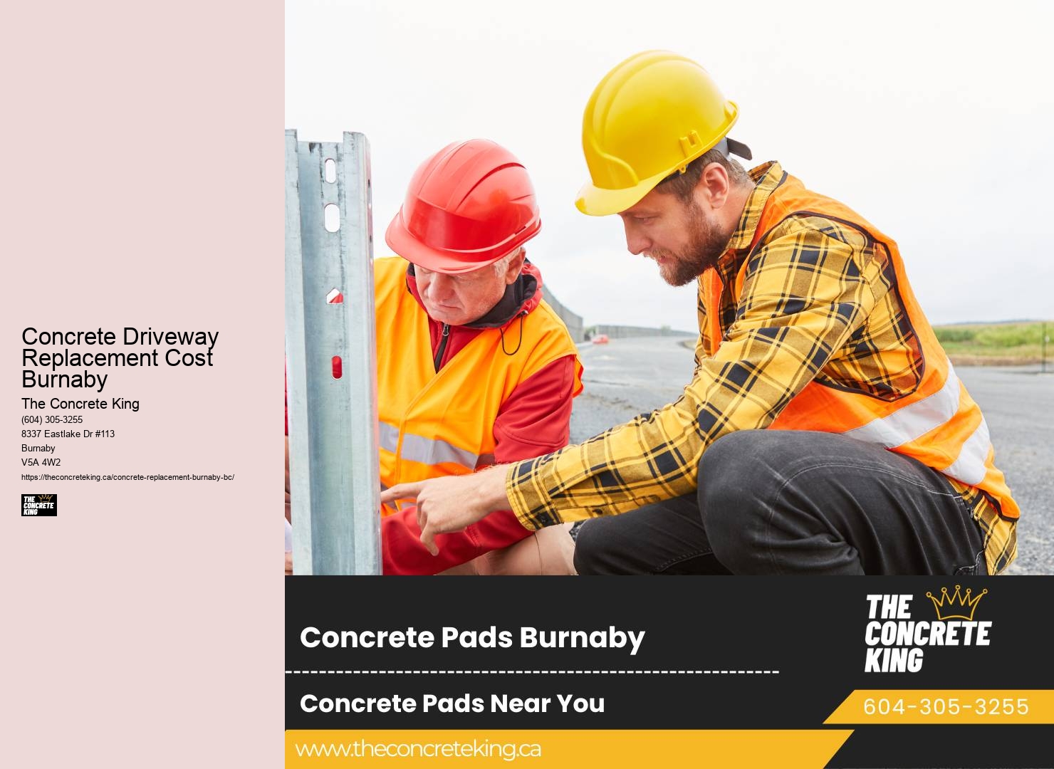 Concrete Driveway Replacement Cost Burnaby concrete driveway services