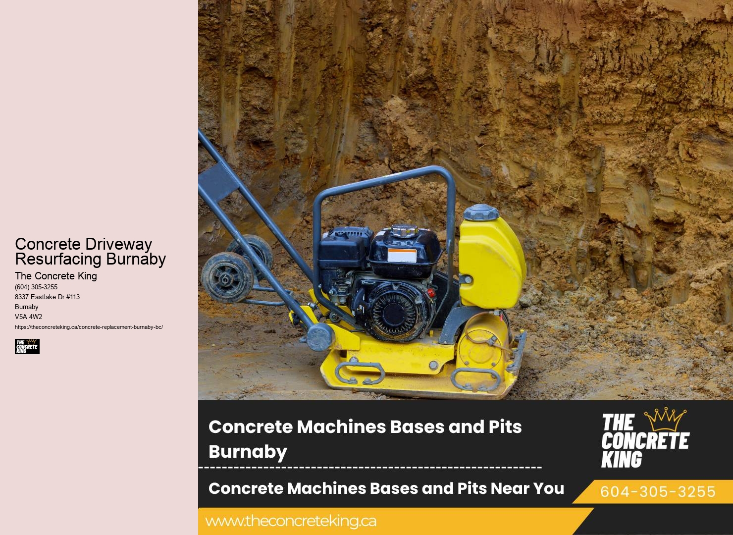 Experienced Concrete Contractors Concrete Driveway Resurfacing Burnaby
