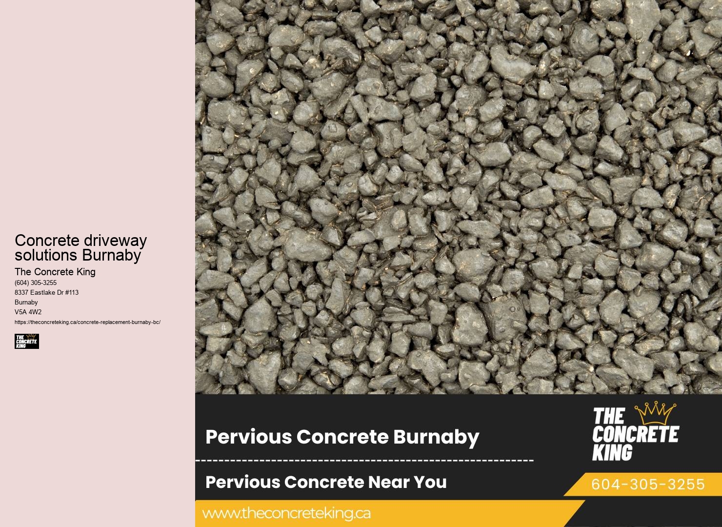 Concrete driveway solutions Burnaby concrete paving contractors