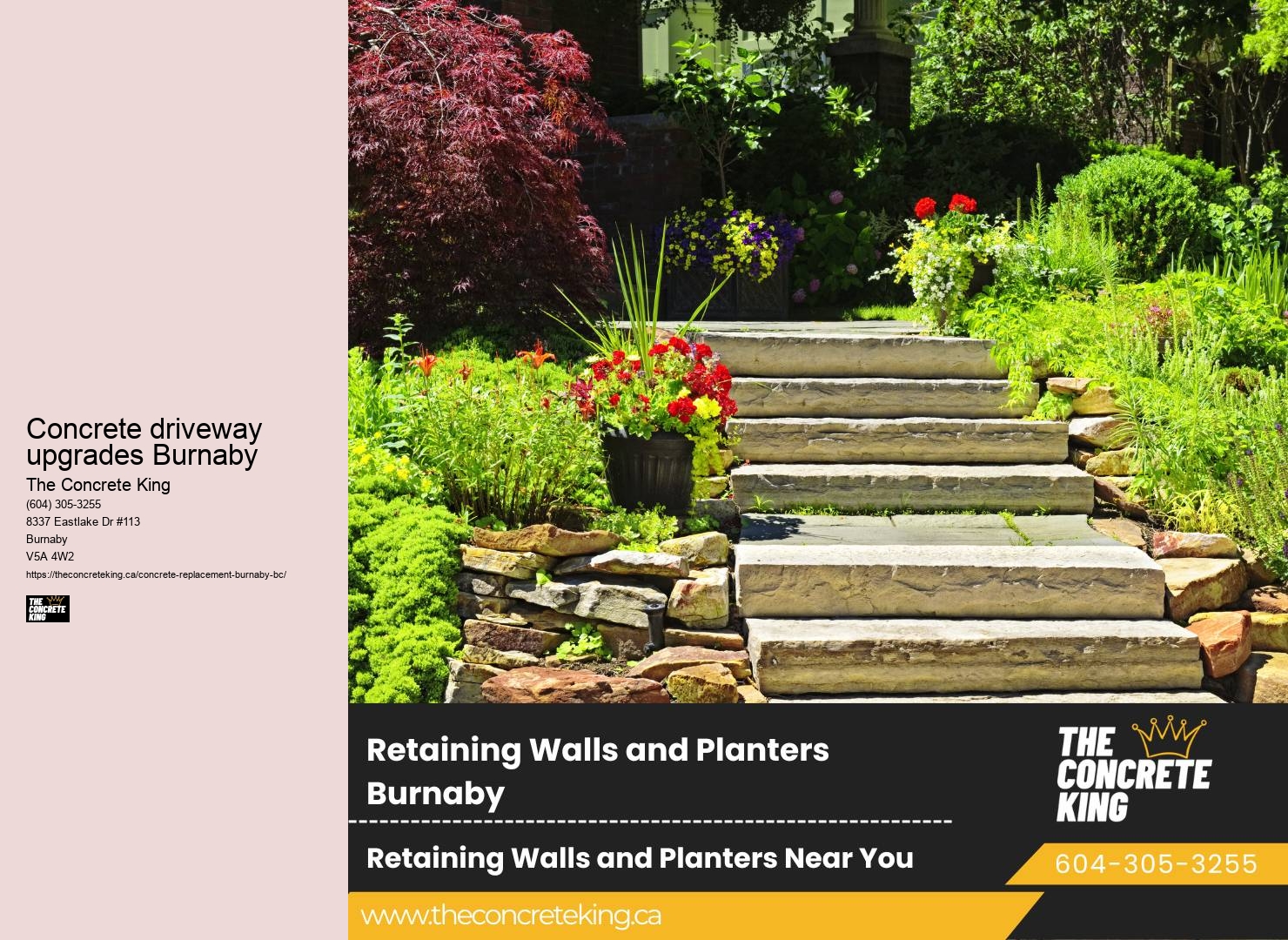 Expert driveway contractors Concrete driveway upgrades Burnaby