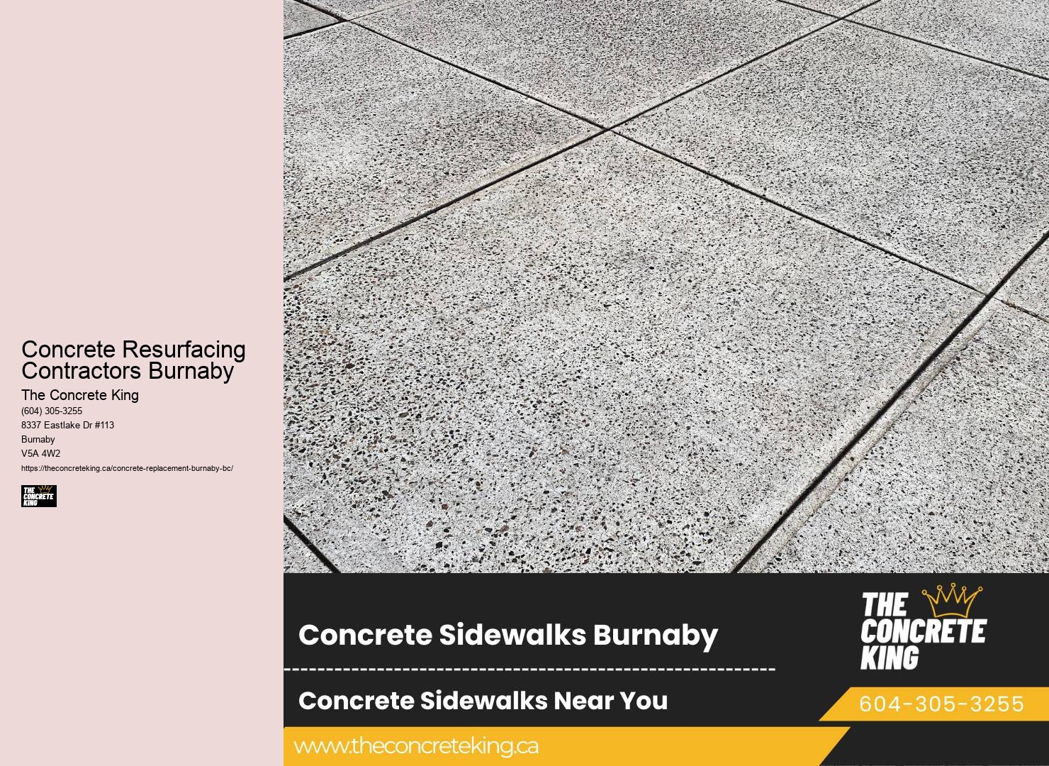Concrete Resurfacing Contractors Burnaby driveway finishing