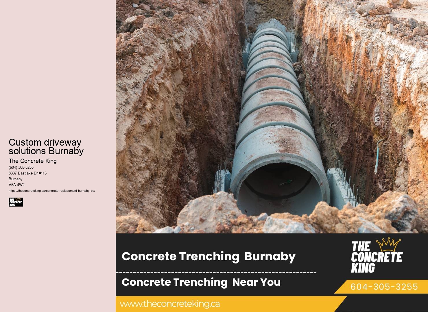 Custom driveway solutions Burnaby driveway excavation